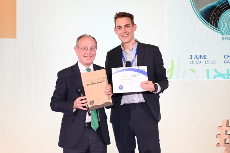 RE-ZIP accepting Rising Star Recognition Award
